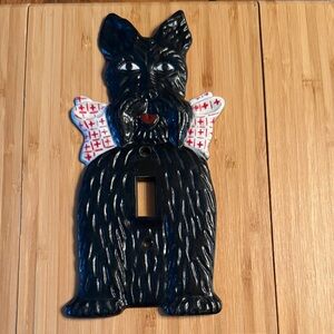 Vintage Black Scottie  Light Switch Cover